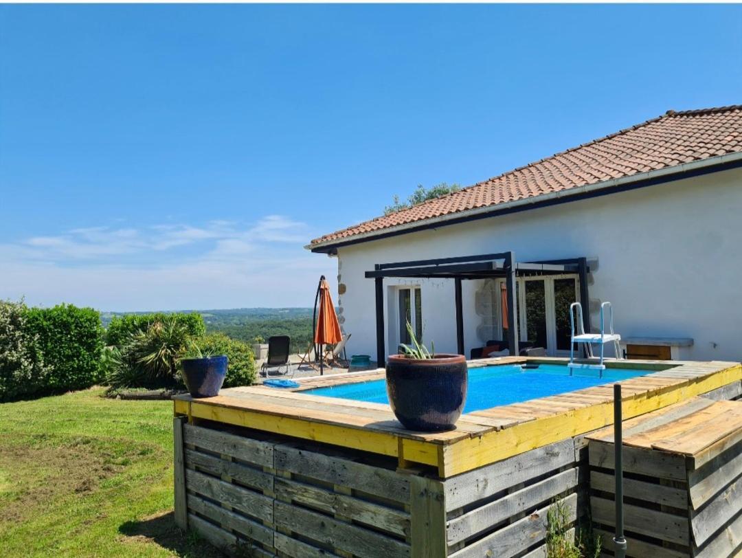 Family Home With Pool Saint-Lon-Les-Mines Екстериор снимка